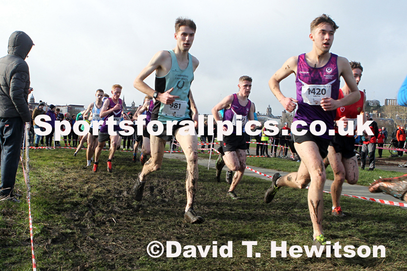 Mens short race  2020 BUCS Cross Country Champs., Edinburgh.  Photo: David T. Hewitson/Sports for All Pics